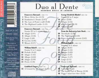 CD Duo Al Dente: The Food Of Love - Baroque Music In London