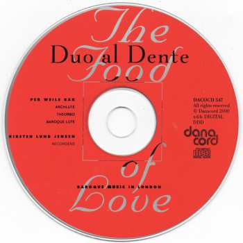 CD Duo Al Dente: The Food Of Love - Baroque Music In London