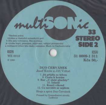 LP Duo Červánek: 50 Let S Trampskou Písničkou