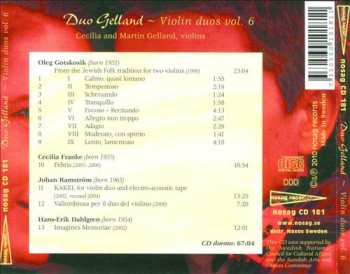 CD Duo Gelland: Violin Duos Vol. 6 (C'est la Danse de Leur Intime Et Lucide Folie.)
