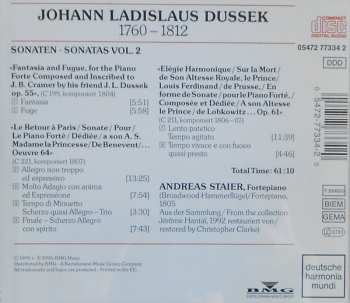CD Andreas Staier: Sonaten = Sonatas Vol. II
