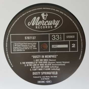LP Dusty Springfield: Dusty In Memphis