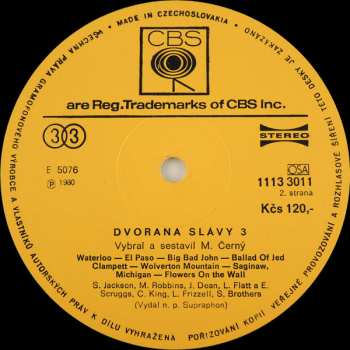 2LP Various: Dvorana Slávy 3 (2xLP)