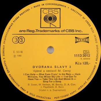 2LP Various: Dvorana Slávy 3 (2xLP)