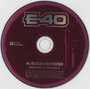 CD E-40: The Block Brochure: Welcome To The Soil 5 DIGI