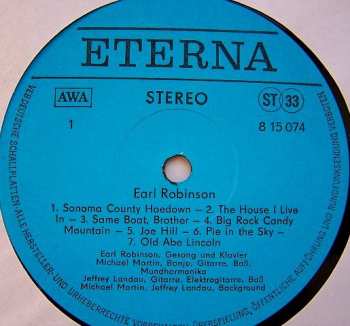 LP Earl Robinson: Earl Robinson - Ein Porträt