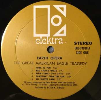 LP Earth Opera: The Great American Eagle Tragedy