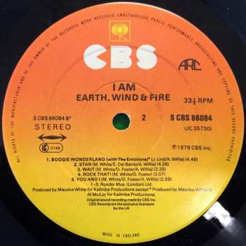 LP Earth, Wind & Fire: I Am