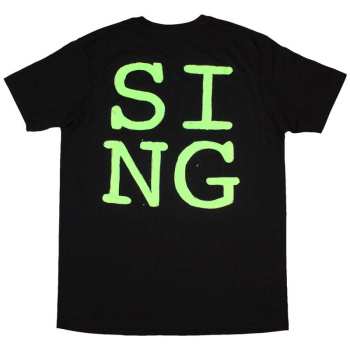 Marchandises Ed Sheeran: Ed Sheeran Unisex T-shirt: Multiply Pocket - Sing (back Print) (small) S
