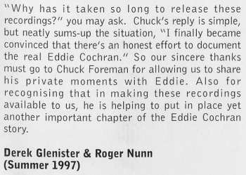 CD Eddie Cochran: Rockin' It Country Style (The Legendary Chuck Foreman Recordings 1953-55)