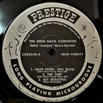 4LP/Coffret Eddie "Lockjaw" Davis: Cookin' With Jaws And The Queen: The Legendary Prestige Cookbook Albums LTD
