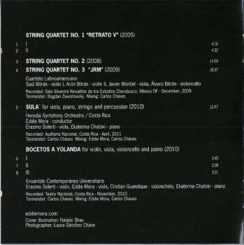 CD Cuarteto Latinoamericano: String Quarterts 1, 2 & 3 - Sula' - Bocetos A Yolanda