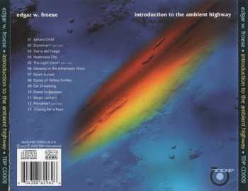 CD Edgar Froese: Introduction To The Ambient Highway (Roaring Cats And Driving Camels)