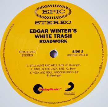 2LP Edgar Winter's White Trash: Roadwork CLR