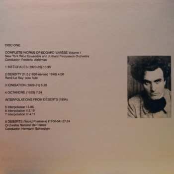 3CD/Coffret Edgard Varèse: Complete Works Of Edgard Varèse, Volume 1