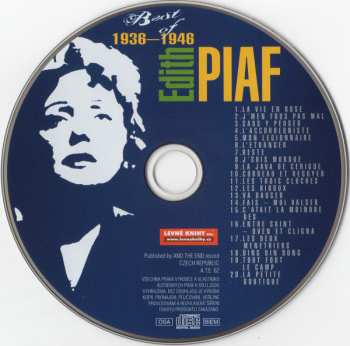 CD Edith Piaf: Best Of 1936—1946