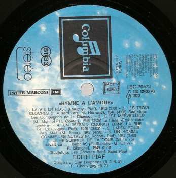 3LP/Coffret Edith Piaf: Hymne À L'Amour