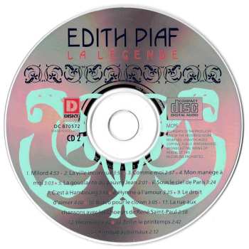 2CD Edith Piaf: La Légende
