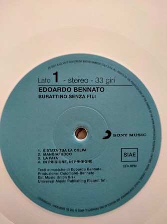 LP Edoardo Bennato: Burattino Senza Fili  CLR | LTD | NUM