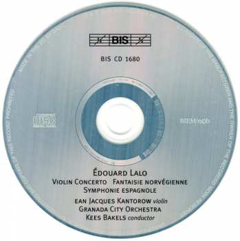 CD Édouard Lalo: Symphonie Espagnole 🞄 Violin Concerto 🞄 Fantaisie Norvégienne