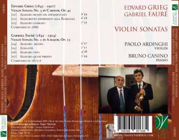 CD Edvard Grieg: Violin Sonata No. 3 In C Minor, Op. 45 | Violin Sonata No. 1 In A Major, Op. 13