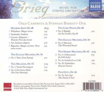 CD Edvard Grieg: Holberg Suite • Music For String Orchestra
