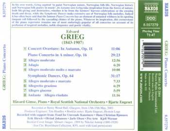 CD Edvard Grieg: Piano Concerto • Symphonic Dances