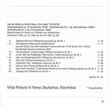 SACD Edvard Grieg: Werke Für Klavierduo · Works For Piano Duo – Vol. 1