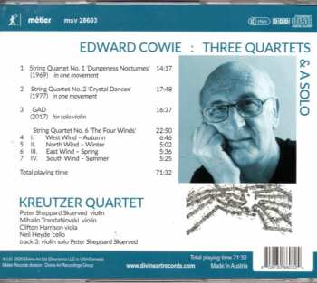 CD The Kreutzer Quartet: Three Quartets And A Solo − String Quartets Nos. 1, 2 & 6 | Gad For Solo Violin