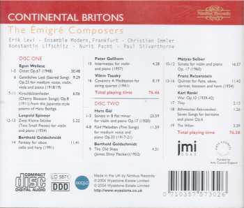 2CD Hans Gal: Continental Britons - The Emigre Composers