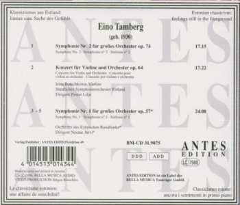 CD Eino Tamberg: Symphony No. 2, Concerto for Violin and Orchestra, Symphony No. 1