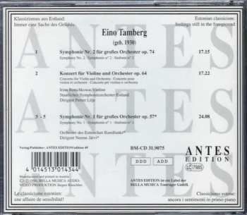 CD Eino Tamberg: Symphony No. 2, Concerto for Violin and Orchestra, Symphony No. 1