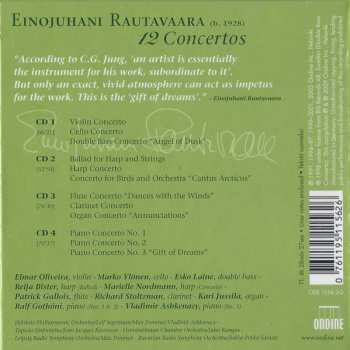 4CD/Coffret Einojuhani Rautavaara: 12 Concertos