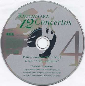 4CD/Coffret Einojuhani Rautavaara: 12 Concertos