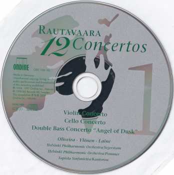 4CD/Coffret Einojuhani Rautavaara: 12 Concertos
