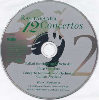 4CD/Coffret Einojuhani Rautavaara: 12 Concertos