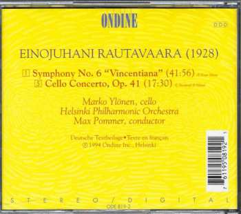 CD Einojuhani Rautavaara: Symphony No. 6 "Vincentiana" & Cello Concerto