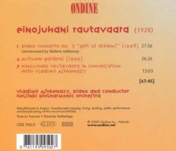 CD Vladimir Ashkenazy: Piano Concerto No. 3 "Gift Of Dreams"; Autumn Gardens