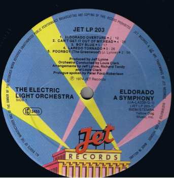 LP Electric Light Orchestra: Eldorado - A Symphony By The Electric Light Orchestra