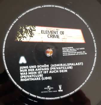 2LP Element Of Crime:  Wenn Es Dunkel Und Kalt Wird In Berlin (Ein Film Von Charly Hübner)  (Original Soundtrack)