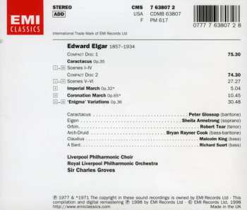 2CD Sir Edward Elgar: Caractacus, Enigma Variations, Imperial March, Coronation March