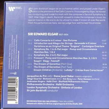 7CD/Coffret Sir Edward Elgar: Cello Concerto, Enigma Variations, Symphonies 1 & 2, Sea Pictures