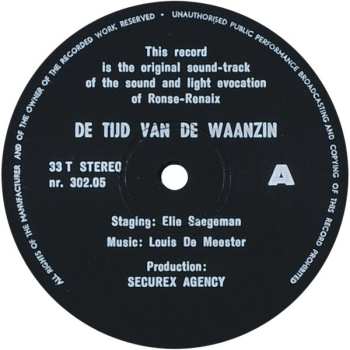 LP Elie Saegeman: De Tijd Van De Waanzin