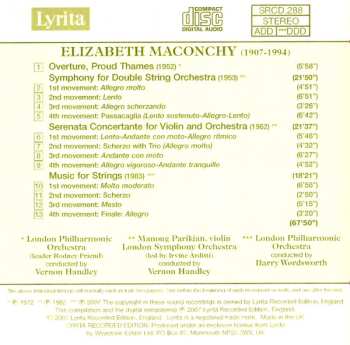 CD The London Symphony Orchestra: Overture, Proud Thames; Music For Strings; Serenata Concertante; Symphony For Violin And Orchestra