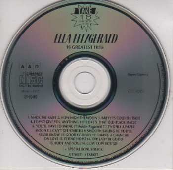 CD Ella Fitzgerald: 16 Greatest Hits