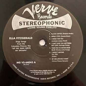 LP Ella Fitzgerald: Ella Fitzgerald Sings Songs From Let No Man Write My Epitaph