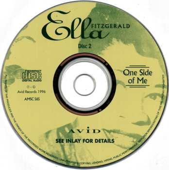 2CD Ella Fitzgerald: One Side Of Me