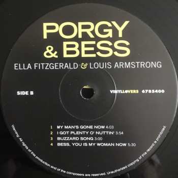 2LP Louis Armstrong: Porgy & Bess LTD