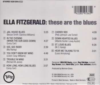 CD Ella Fitzgerald: These Are The Blues