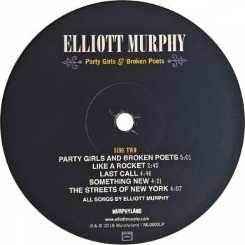 LP Elliott Murphy: Party Girls & Broken Poets LTD